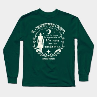 Wandering - A Christmas Carol vintage design Long Sleeve T-Shirt